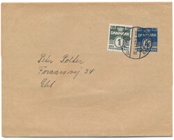 Unique newspaper wrapper with 4 øre (Skilling XB 44, Ringström 1985 ...