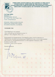 Unique newspaper wrapper with 4 øre (Skilling XB 44, Ringström 1985 ...