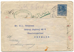 A very interesting cover franked with 15 st. King Prajadhipok 1928 ...