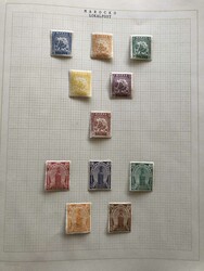MOROCCO LOCAL STAMPS. Small collection with stamps from various towns ...