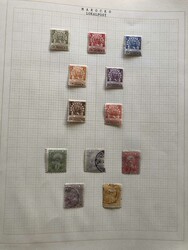 MOROCCO LOCAL STAMPS. Small collection with stamps from various towns ...