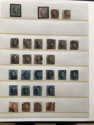 Collection with used stamps on stock pages 1849-1910s incl. postage ...