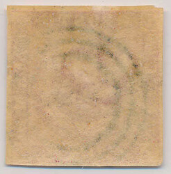 Colourful copy of 3 cents yellow gum with well placed mute three ring ...