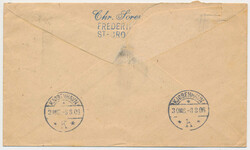Single 40 bit Christian IX on cover to Copenhagen from "FREDRIKSTED". ...