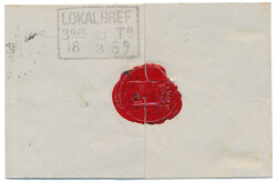 A wonderful little cover with a very well centered pair of 1 Sk. Bco ...