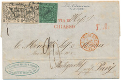 Earliest Known Usage of Number One 4.6 1852 A wonderful cover to ...