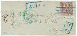 Error "CE6T. 10." Spectacular cover to Carpi. Light 6 bar pmk and at ...