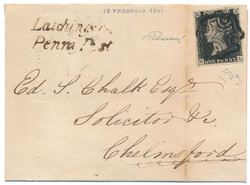 2865100: Great Britain 1840 1d black