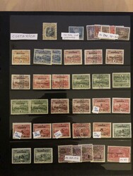 CENTRAL AMERICA. Binder with mainly unused stamps and a large parts ...