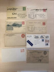 CANADA. Two boxes with stationery items, mainly unused with motifs ...