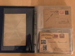 An interesting lot. with more than 100 covers and cards 1910-50s, ...