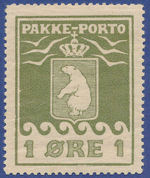 Very well centered and lightly hinged copy of 1 øre Thiele I with ...