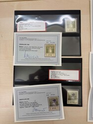 PARCEL STAMPS THIELE I 1905. Lot with 19 stamps mixed used and unused ...