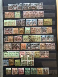 A very well filled 32 pages stockbook with various colonies mixed ...