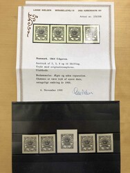 Small lot with die proofs for all denominations of Large Oval type ...