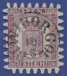 2530015: Finland 1860 Coat of arms rouletted