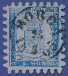 2530015: Finland 1860 Coat of arms rouletted
