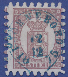 2530015: Finland 1860 Coat of arms rouletted