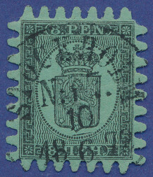 2530015: Finland 1860 Coat of arms rouletted
