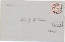 2530015: Finland 1860 Coat of arms rouletted