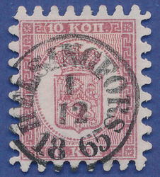 2530015: Finland 1860 Coat of arms rouletted