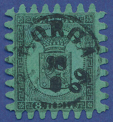 2530015: Finland 1860 Coat of arms rouletted