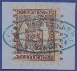 2530015: Finland 1860 Coat of arms rouletted