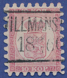 2530015: Finland 1860 Coat of arms rouletted