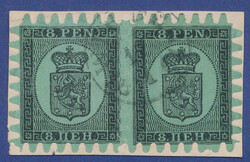 2530015: Finland 1860 Coat of arms rouletted