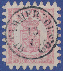 2530015: Finland 1860 Coat of arms rouletted