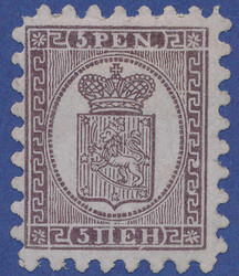 2530015: Finland 1860 Coat of arms rouletted