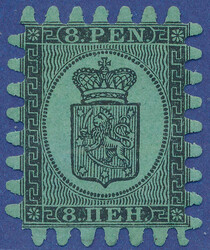 2530015: Finland 1860 Coat of arms rouletted