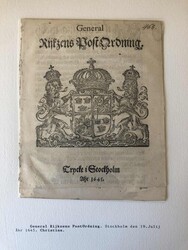 5625: Sweden - Pre-philately