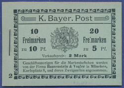 15: Old German States Bavaria - Stamp booklets