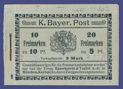15: Old German States Bavaria - Stamp booklets