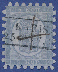 2530015: Finland 1860 Coat of arms rouletted
