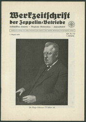 Werkzeitschrift der Zeppelin Betriebe, Heft 6 vom 1.6.37 "Zum ...