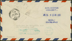 Südamerikafahrt 1930, Etappe Recife-Lakehurst, Brief Auflieferung ...