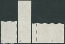 3 Besonderheiten, Mi.Nr. 123 Druckphase, 152 Mitte ungezähnt und 150 ...