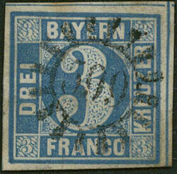 15: Old German States Bavaria - Cancellations and seals