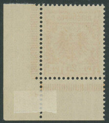 25 Pfennig Krone/Adler dunkelorange, Eckrandstück unten rechts mit ...