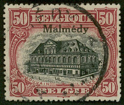 50 Centimes, karmin/schwarz, gestempelt, tadellose Erhaltung, ...