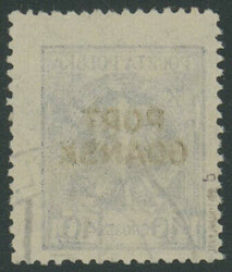 40 Groszy, blauschwarz, Aufdruck braunschwarz, gestemnpelt, tadellose ...