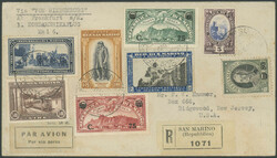 SAN MARINO 1936, R-LP-Brief ab San Marino 6.5.36 mit hübscher ...