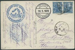 Amerikafahrt 1929, Notlandung Cuers, Bordpost-Fotokarte 16.5.29, ...