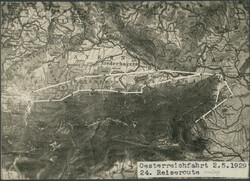 Österreichfahrt 1931, Rückfahrt Wien - Friedrichshafen, Sonderkarte ...