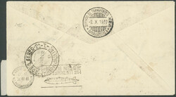 8. Südamerikafahrt 1932, Kolumbien Post, zwei mal aufgelieferter ...