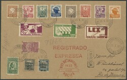 9. Südamerikafahrt 1932, Brasilien Post, Etappe Recife - Rio, ...