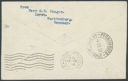 1933, 3. Südamerikafahrt, Brief ab Valettta 26.6.33 via Rom 28.6. ...