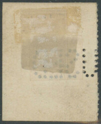 1 £ black / reddish-brown, neatly postmarked on small piece of cover ...